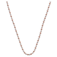 Hot Diamonds Stříbrný řetízek Emozioni Silver and Rose Gold Bead CH020