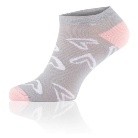 Dámské kotníkové ponožky Italian Fashion S149S Noelie Šedo-ružová