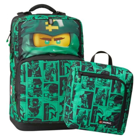 LEGO® Ninjago Green Maxi Plus školní  batoh 2dílný set Lego Wear