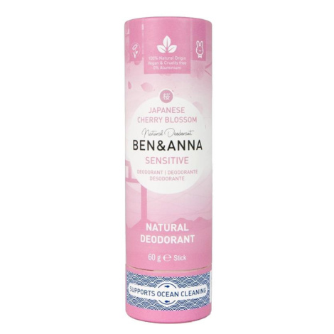 Ben & Anna Tuhý deodorant sensitive 60 g, třešňový květ