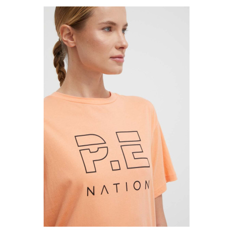 Bavlněné tričko P.E Nation oranžová barva PE Nation
