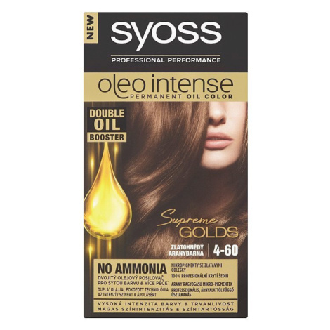 Syoss Oleo Intense 4-60 Zlatohnědá barva na vlasy 50 ml