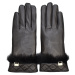 Rukavice Semiline Semiline_Women_Leather_Antibacterial_Gloves_P8208_Black