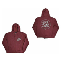 Alice in Chains mikina, Circle Emblem Zipped BP Maroon Red, pánská