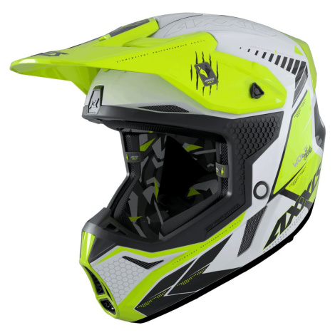 AXXIS Motokrosová helma AXXIS WOLF ABS star track a3 lesklá fluor žlutá