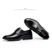 Kožené elegantní boty pánské office obuv s tkaničkami