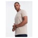 Ombre Classic BASIC men's cotton T-shirt - sand