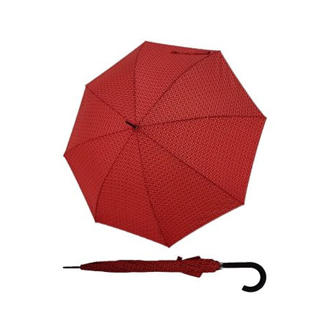 Derby Hit Lang AC Minimals - dámský holový vystřelovací deštník, červená, geometrický / abstrakt