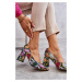 Kožené lodičky v botách s hadím vzorem Lewski Shoes 3277 Vícebarevné