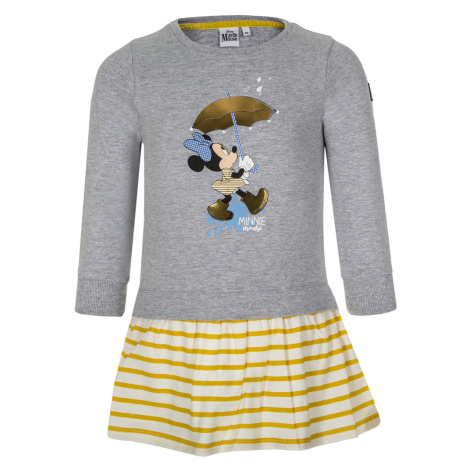 Minnie Mouse - licence Dívčí šaty - Minnie Mouse VH1078, světle šedý melír Barva: Šedá