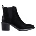 Pk Komfortní kotníčkové boty dámské černé na širokém podpatku ruznobarevne