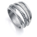 Viceroy Výrazný ocelový prsten s kubickými zirkony Chic 75306A01