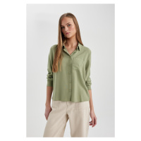 DEFACTO Regular Fit Long Sleeve Basic Shirt