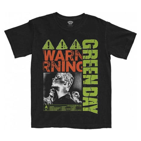 Green Day tričko, Warning Black, pánské RockOff