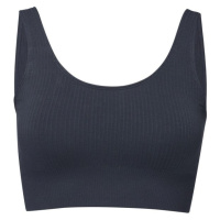 BOODY RIBBED SEAMLESS BRA Dámská podprsenka, tmavě šedá, velikost