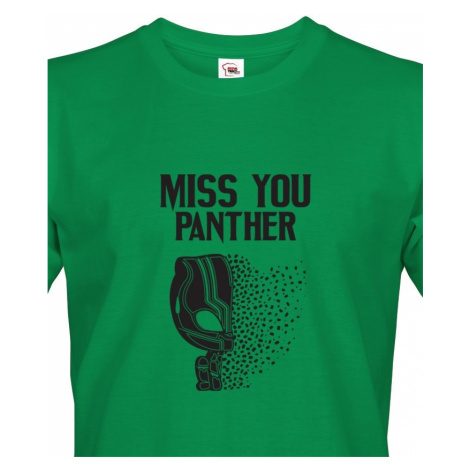 Pánské tričko s potiskem Miss You Panther BezvaTriko