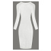 šaty v barvě ecru s dlouhými rukávy model 20082467 - NEW COLLECTION