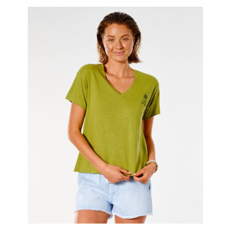 Tričko Rip Curl SWC V NECK TEE Green Olive