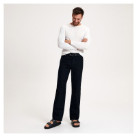 Reserved - Kalhoty chino s vysokým podílem bavlny - Černý