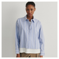 Reserved - Ladies` blouse - Modrá