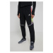 Běžecké kalhoty adidas Performance H61158 pánské, černá barva, vzorované