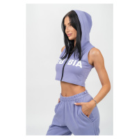 Crop mikina bez rukávů MUSCLE MOMMY 258