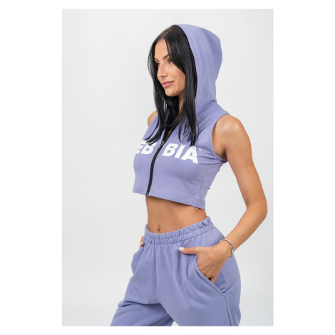 Crop mikina bez rukávů MUSCLE MOMMY 258 Nebbia