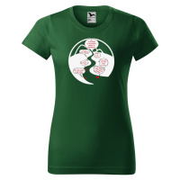 DOBRÝ TRIKO Dámské vodácké tričko NA ŘECE Barva: Lahvově zelená