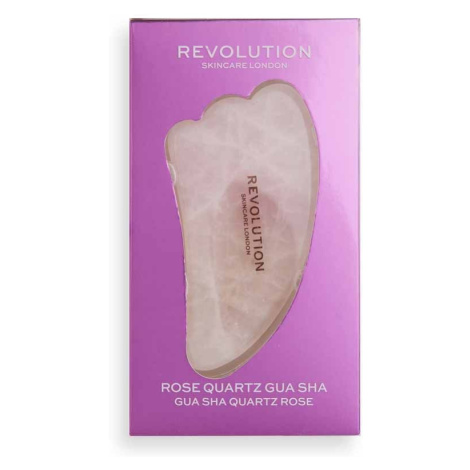 Revolution Skincare Rose Quartz Gua Sha Masážní Válec 1 kus