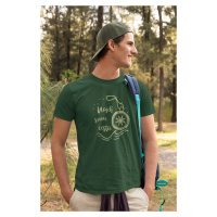 MMO Pánské tričko Najdi svou cestu Barva: Láhvově zelená