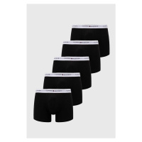 Boxerky Tommy Hilfiger 5-pack pánské, černá barva