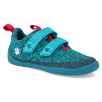 Barefoot tenisky Affenzahn - Sneaker Knit Happy-Shark vegan modré