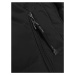 Volná černá dámská vesta s kapucí (2655)