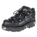 boty kožené dámské - Prick Shoes Black - NEW ROCK - M.110-S1
