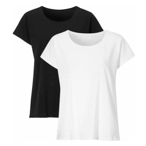Jednobarevné úpletové tričko z GOTS bavlny 2 Pack