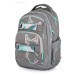 Oxybag Studentský batoh OXY Style Grey Flowers