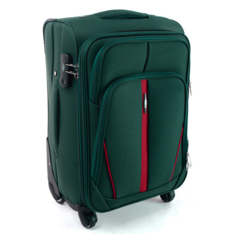 Rogal Zelený nepromokavý cestovní kufr "Practical" s expanderem - M (35l), L (65l), XL (100l)