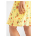 BONPRIX sukně s květy Barva: Žlutá, Mezinárodní