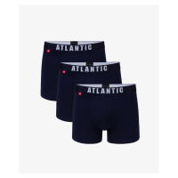 Pánské boxerky ATLANTIC 3Pack - tmavě modrá