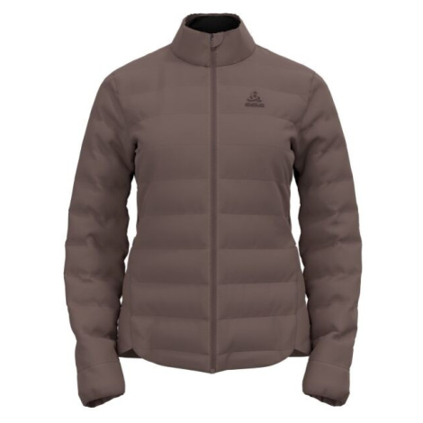 Odlo ASCENT N-THERMIC Dámská péřová hybridní bunda, hnědá, velikost