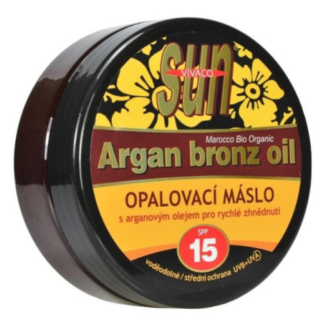 Vivaco Opalovací máslo Argan bronz oil OF 15 200 ml
