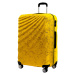Velký rodinný cestovní kufr ROWEX Pulse žíhaný Barva: Žlutá žíhaná