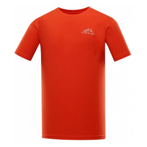 Uneg 9 oranžová pánské bavlněné triko