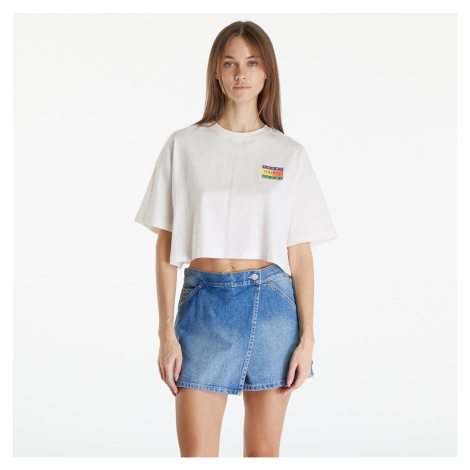 Tommy Jeans Oversized Cropped Summer Flag Tee Ancient White Tommy Hilfiger