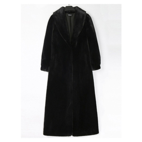 Maxi dlouhý kožich plyšový zimní kabát NaraZuri