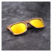 Dřevěné sluneční brýle - žluté Zlatá