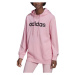 adidas LINEAR HOODIE Dámská mikina, růžová, velikost