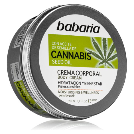 Babaria Cannabis hydratační krém pro citlivou pokožku 200 ml
