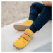 BEDA CELOROČNÍ VELUR MAURO Yellow - užší kotník | Dětské barefoot tenisky