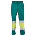 Cerva Bilbao Pánské pracovní kalhoty 03520008 zelená/žlutá